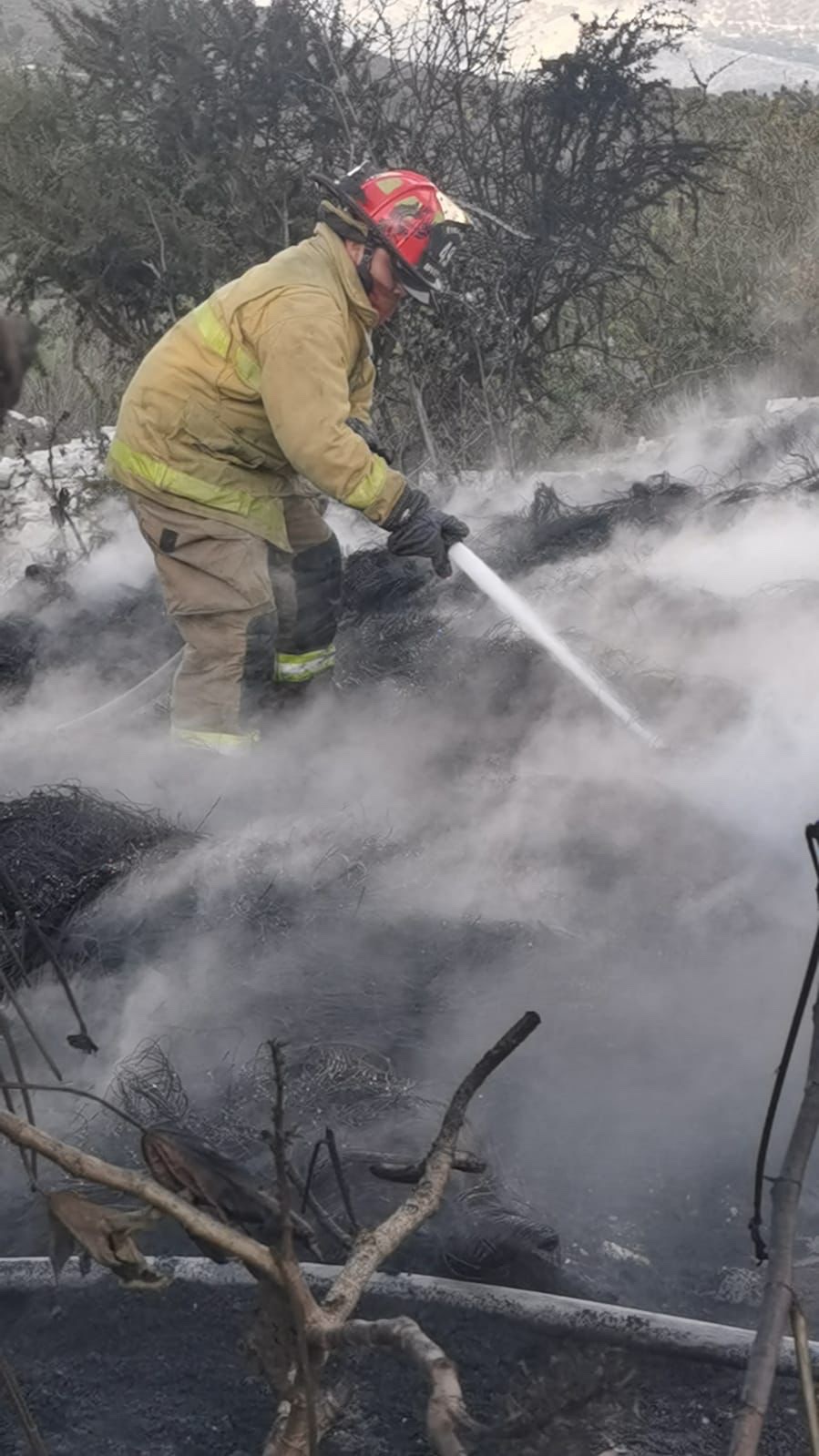Controla Seguridad Pública Municipal Incendio en San Javier