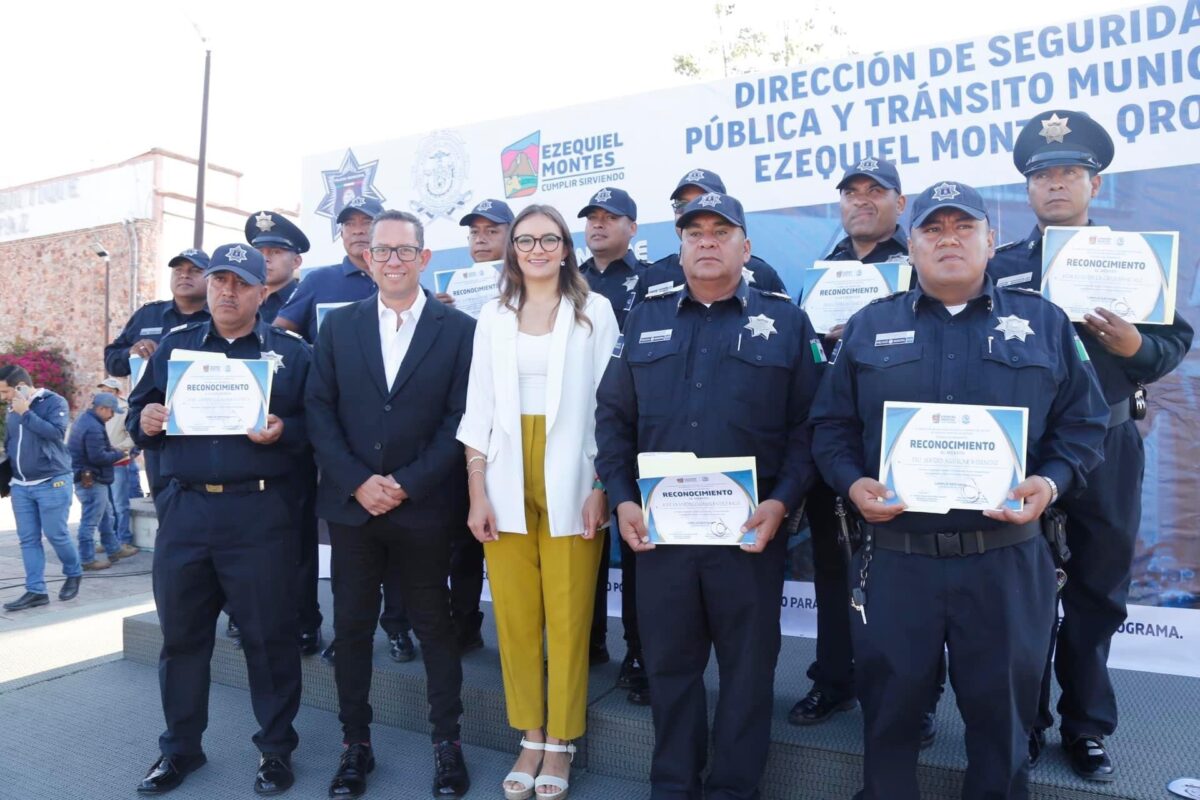 Reconocen a Policías en Ezequiel Montes