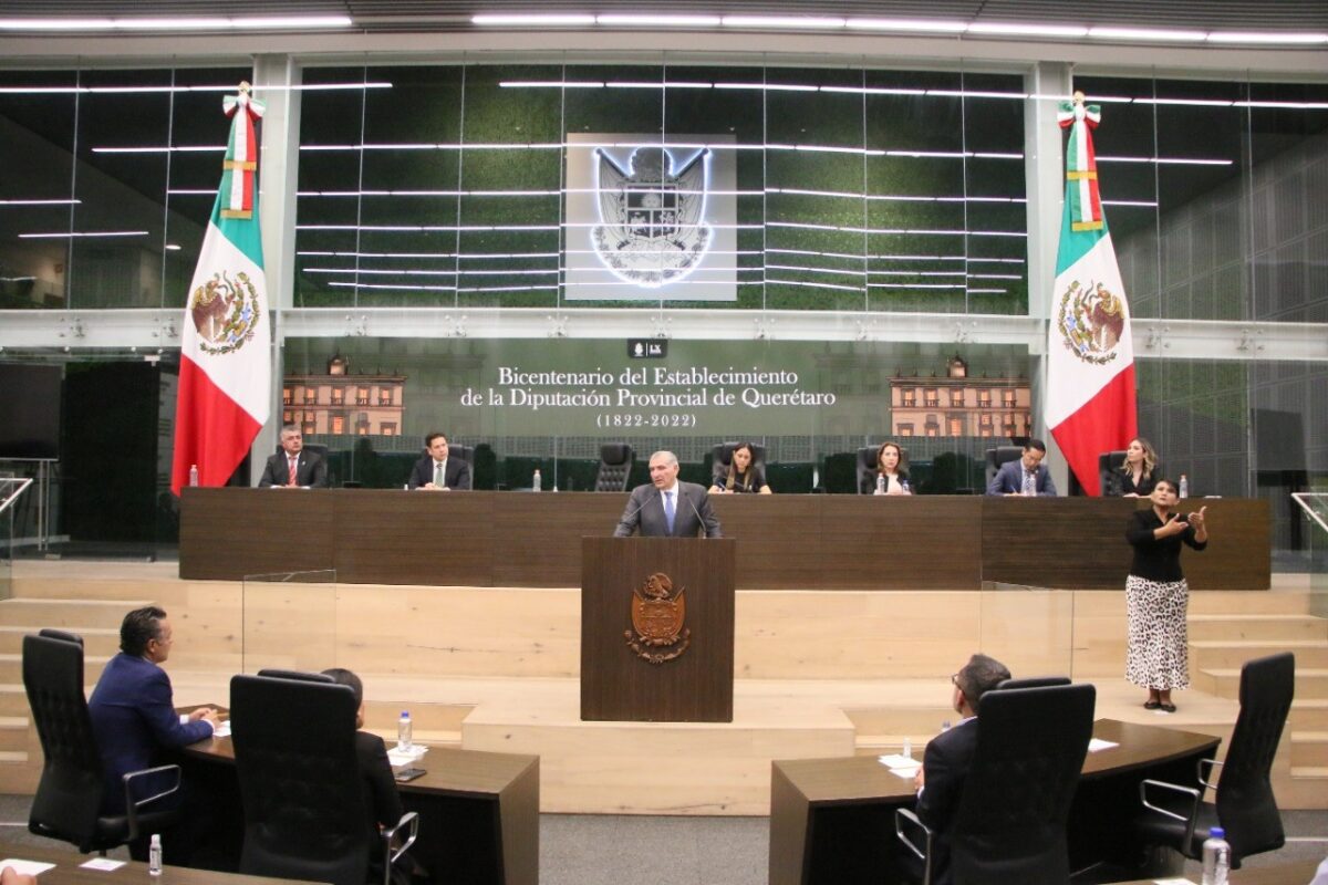 Diputados de la LX Legislatura de Querétaro reciben la visita oficial del Secretario de Gobernación, Adán Augusto López Hernández
