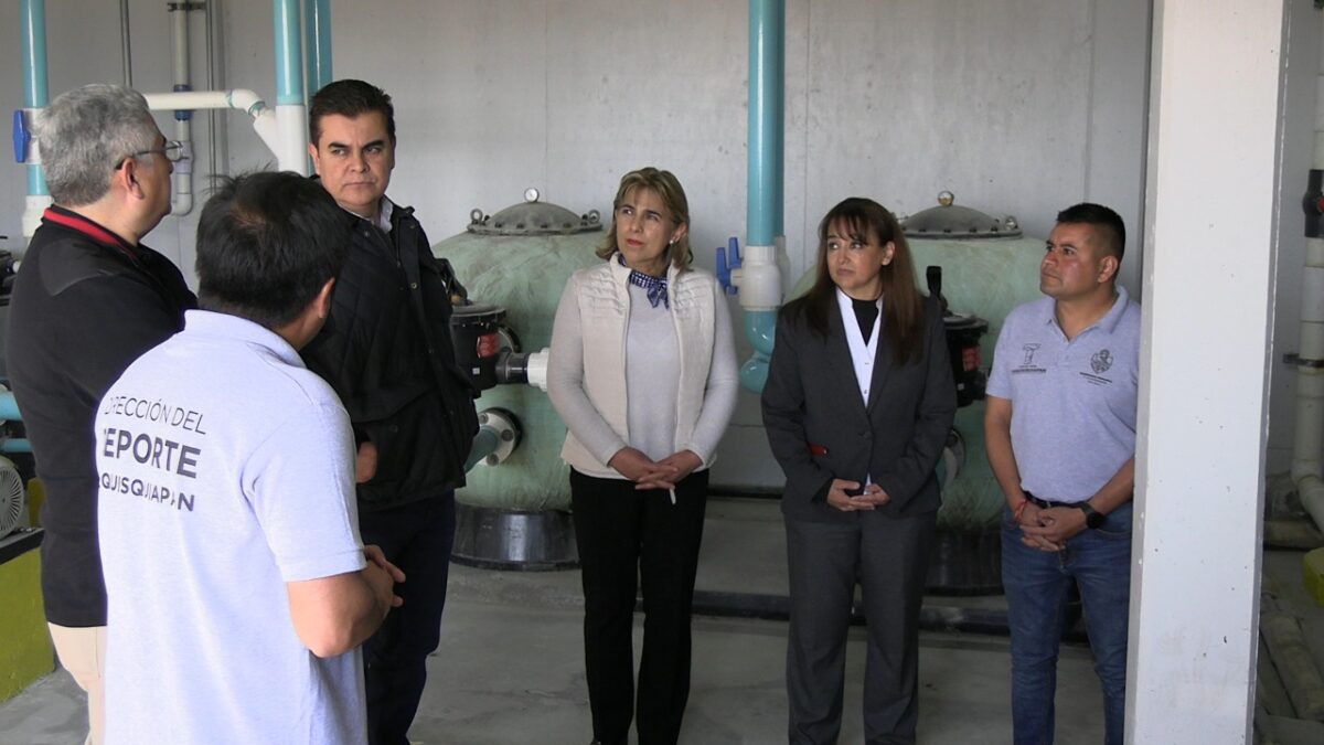 Apoya INDEREQ en la rehabilitación de alberca en Tequisquiapan