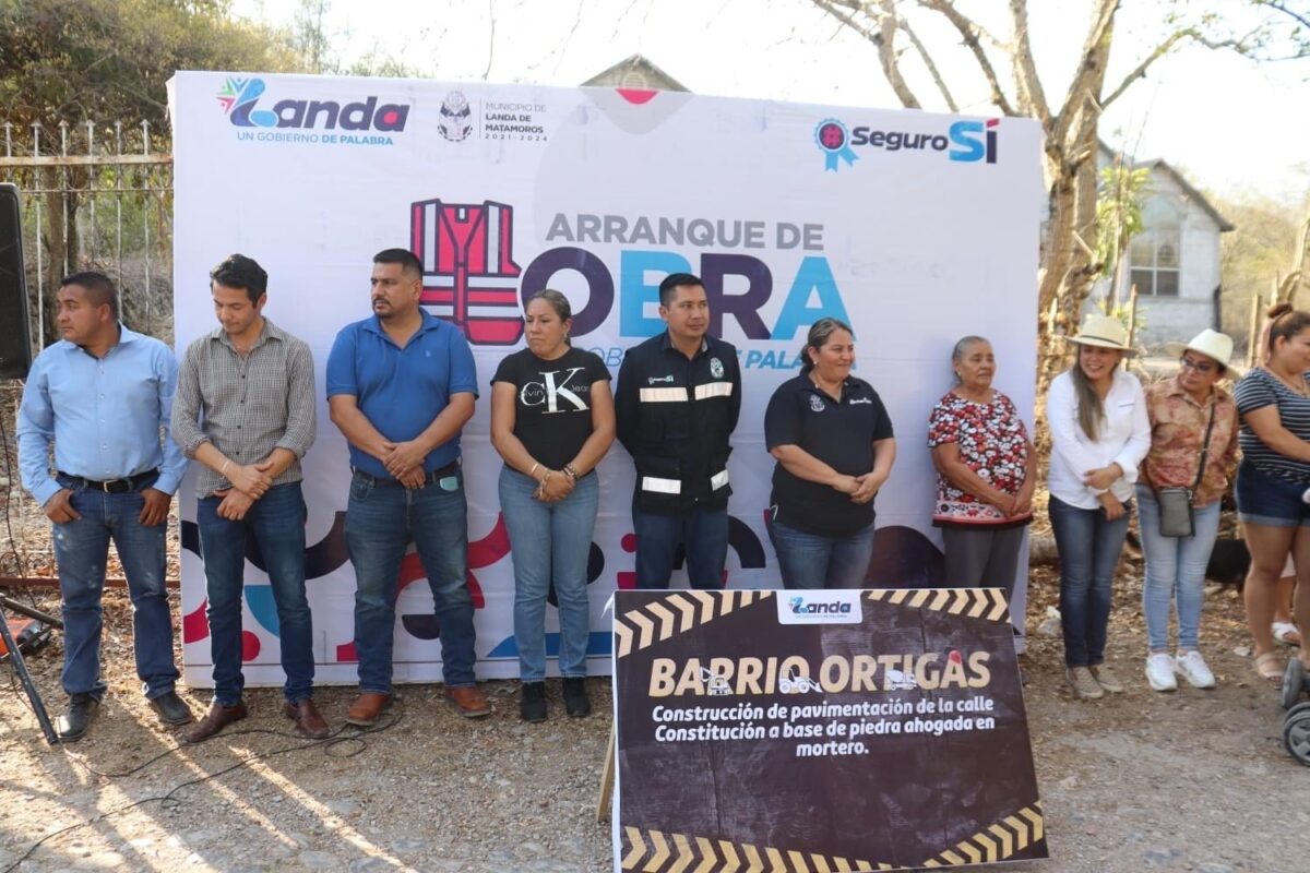 Arrancan obra en Barrio Ortigas de Landa