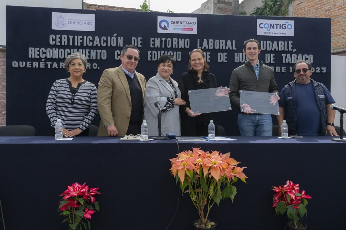 Certifica Secretaria de Salud al IQM como edificio con entorno laboral saludable y espacio libre de humo de tabaco
