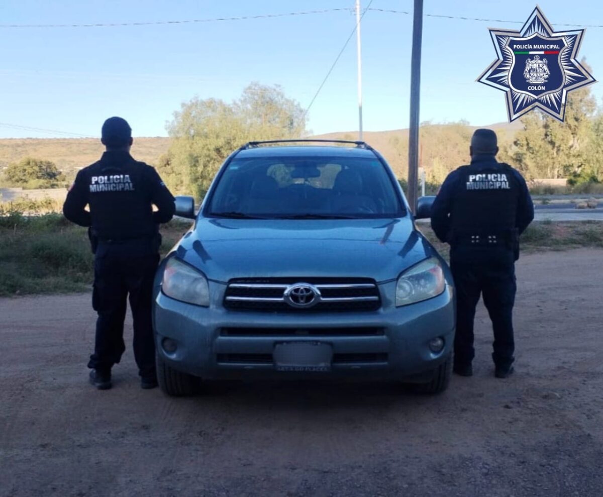 Recuperan Vehículo en Colón Elementos de Seguridad Pública&nbsp;