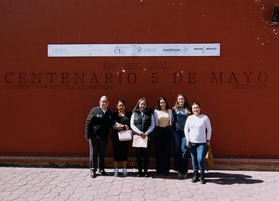 Entrega Gobierno del Estado obras de rehabilitación en la Secundaria “Centenario Cinco de Mayo” en Cadereyta