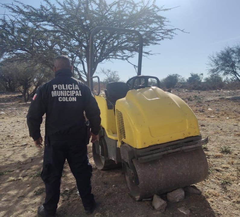 Policía Municipal Recupera Maquinaria Robada&nbsp;
