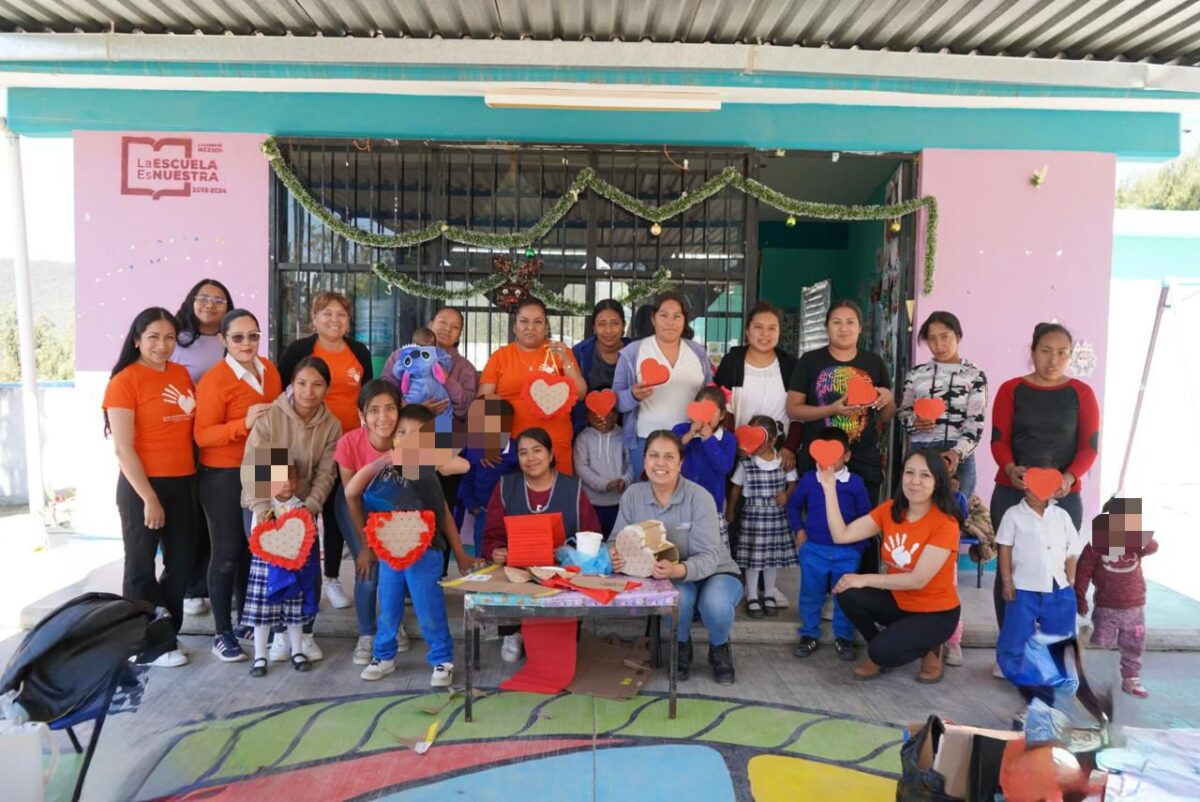 Llega la Brigada Naranja a la comunidad de El Mezote