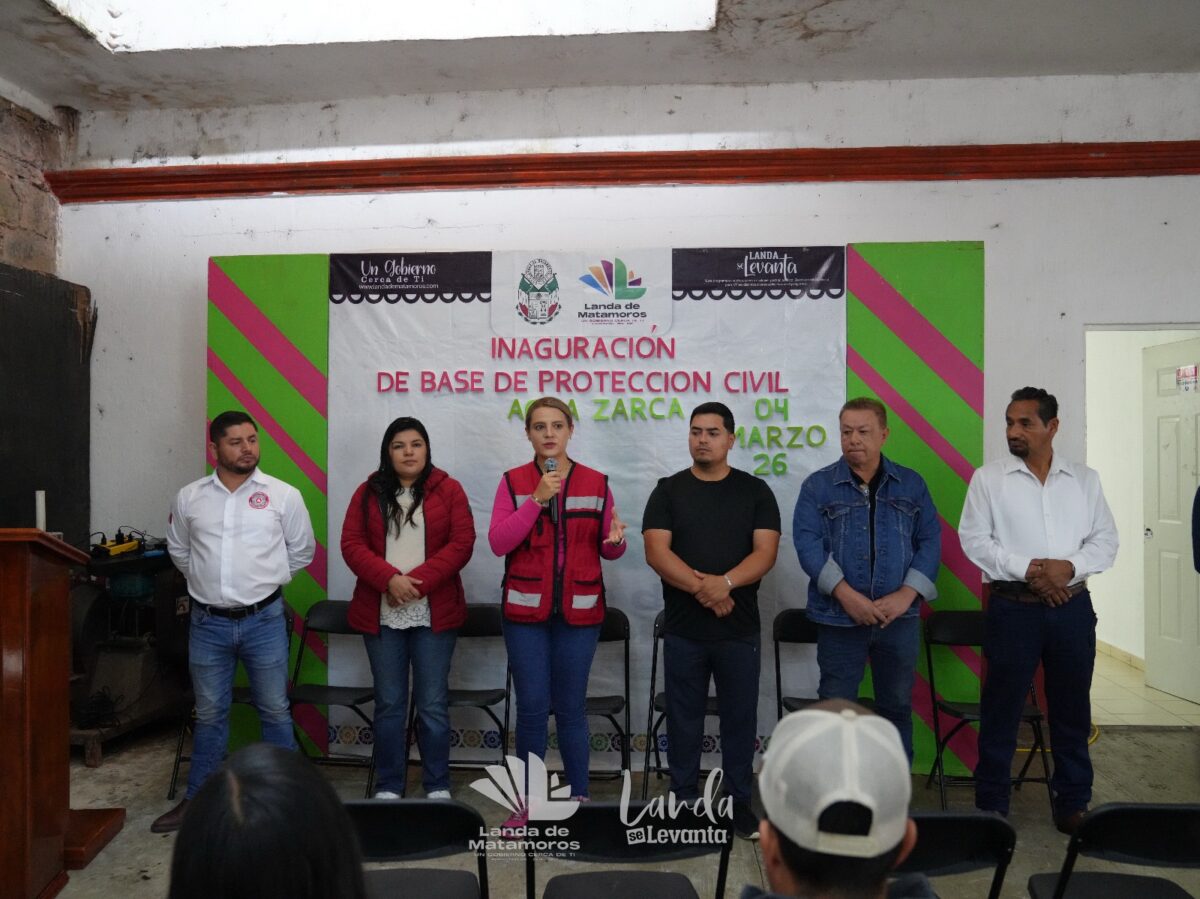 Se Inaugura nueva base de Protección Civil en Agua Zarca que protegerá a más familias&nbsp;