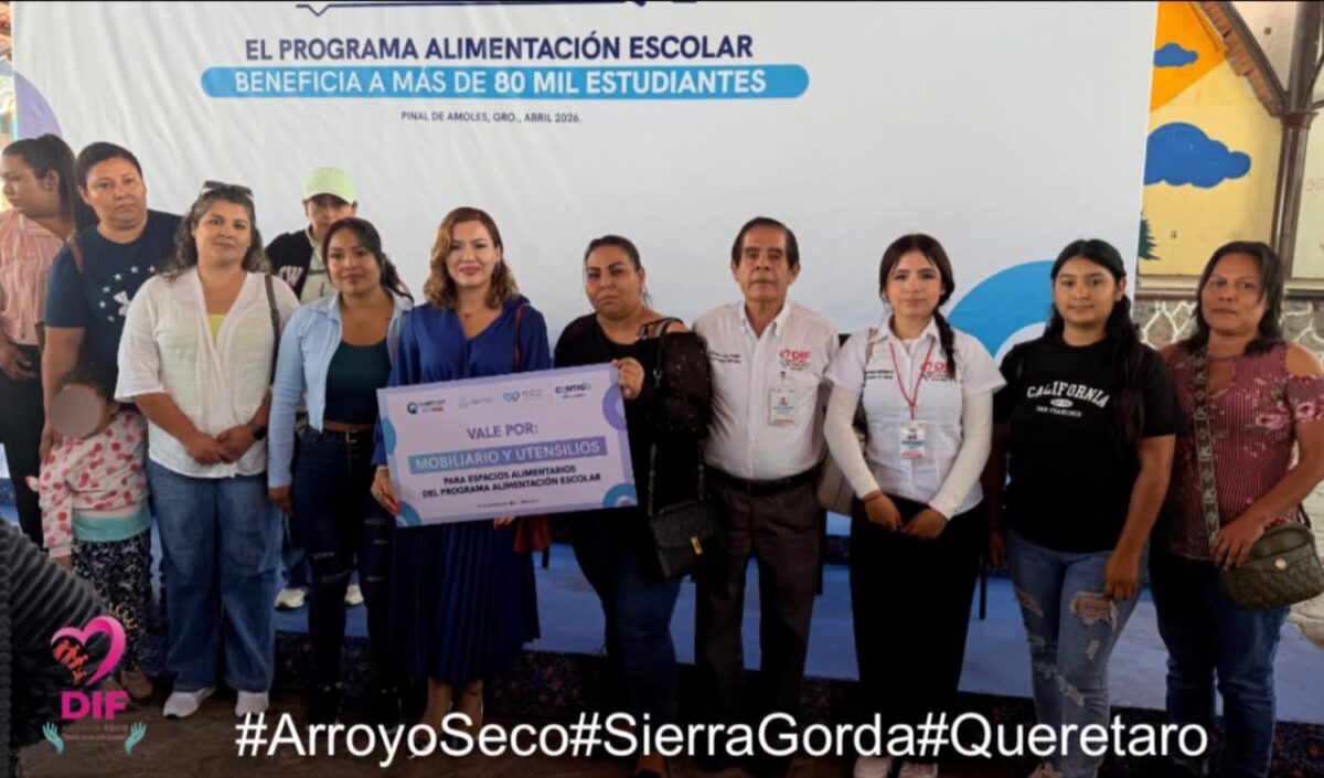 Entrega de mobiliario y utensilios para espacios alimentarios en Arroyo Seco