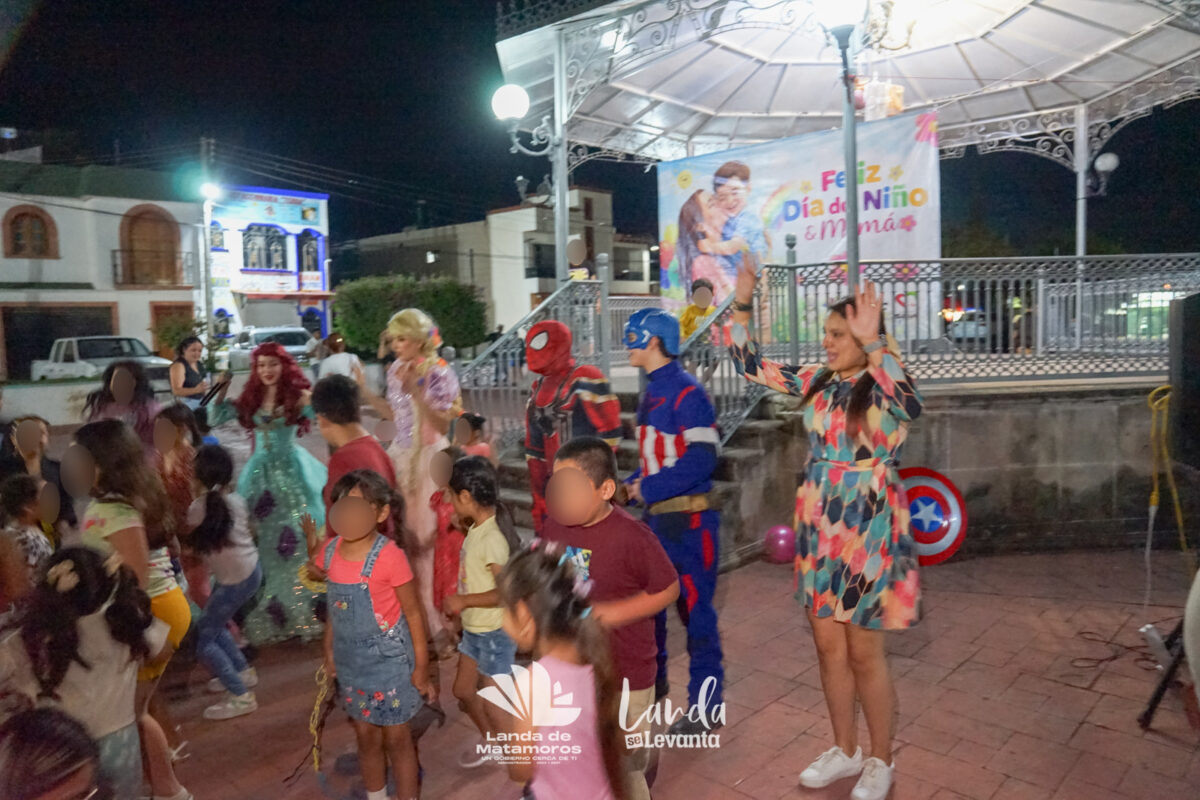Celebrar el día de la niña y del niño y de las mamás en comunidades de Landa  