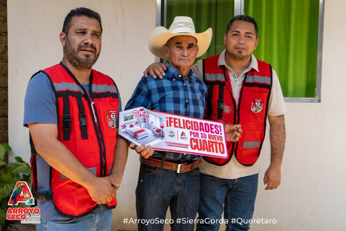 Tranformando Hogares Fernando Sánchez Gil entrega nuevo cuarto dormitorio en El Tepozán