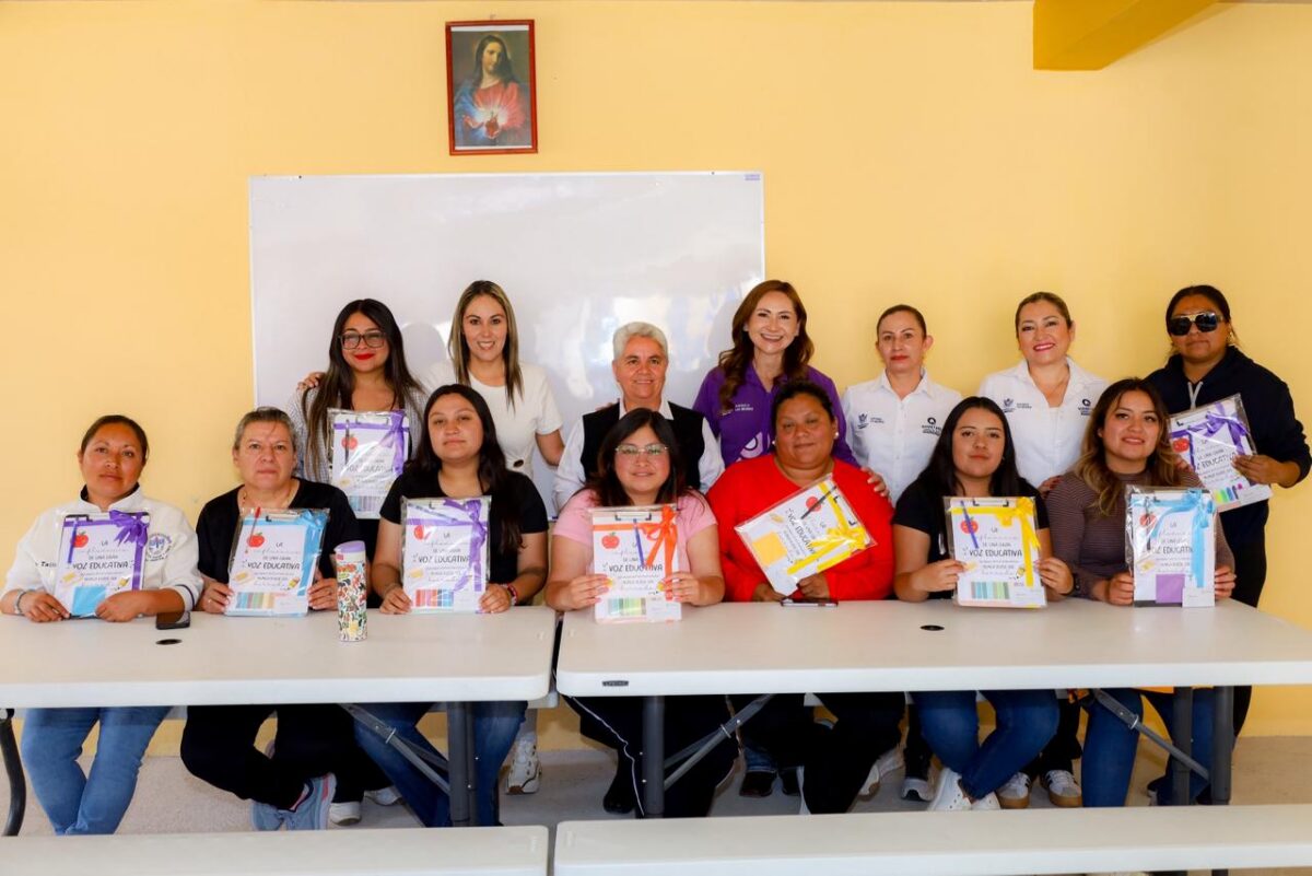 Reconoce Sonia Rocha labor de las y los docentes de San Joaquín