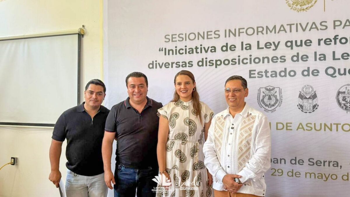 Yuni Benítez participa en sesión informativa sobre iniciativa de reforma a la Ley Orgánica Municipal del Estado de Querétaro