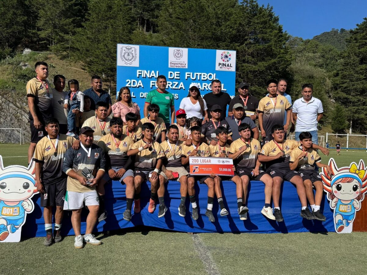 Se Corona «Leones» Campeón de la liga municipal de fútbol de segunda fuerza en Pinal de Amoles